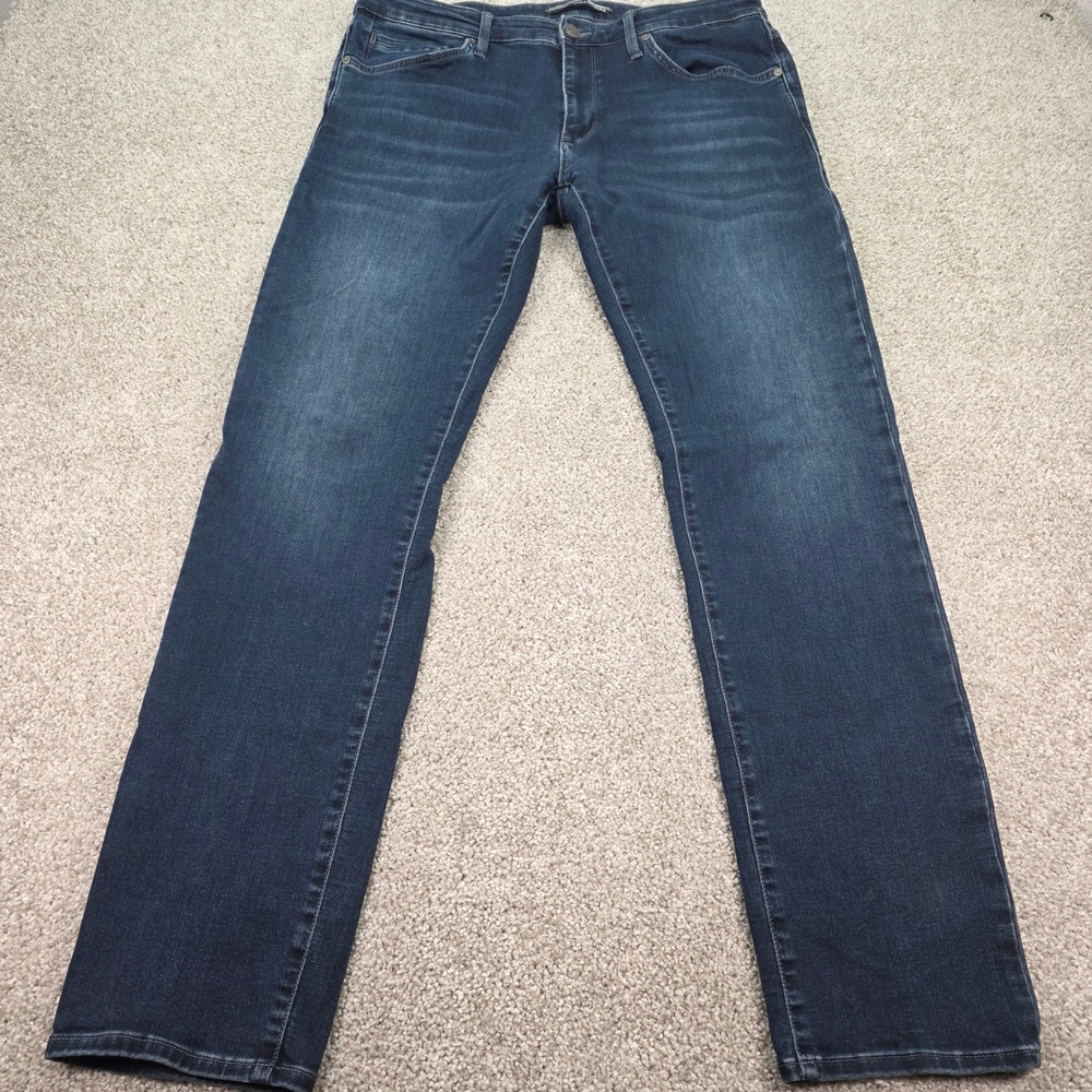 Mavi Jake Athletic Denim Mens Slim Leg Dark‎ Wash Blue Jeans 36x34 KD024818
